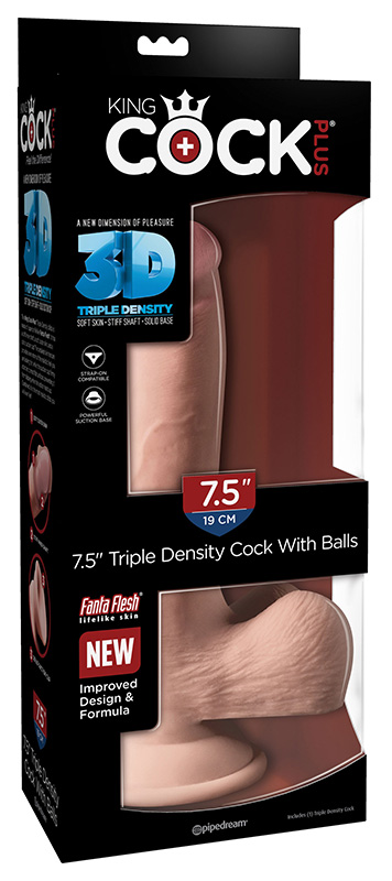 Dildo Tripla Densitate King Cock 23 cm