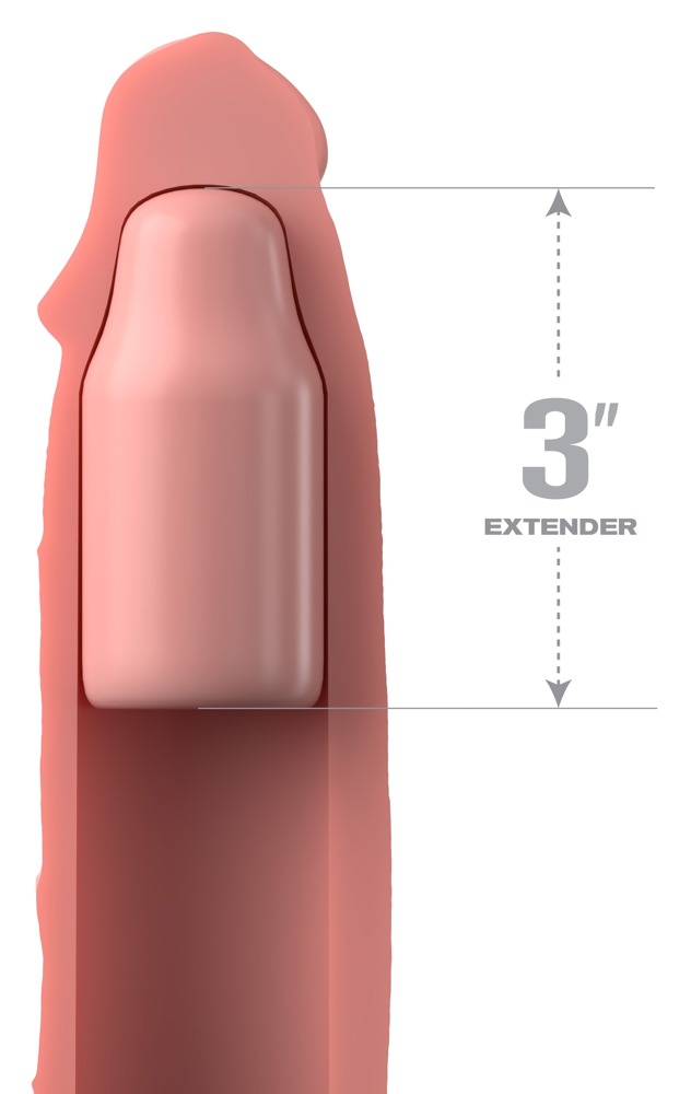 Prelungitor Penis Fantasy X-Tensions Elite, Silicon, Natural, 22.9 cm
