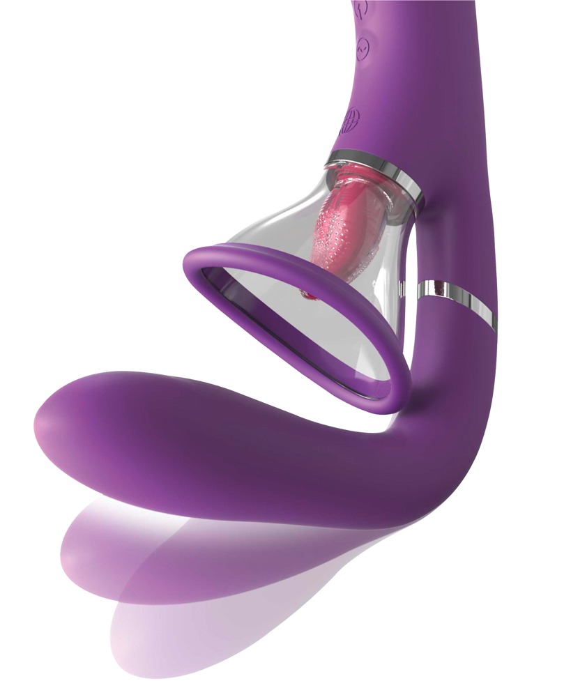 Stimulator Her Ultimate Pleasure Pro, Licking & Vibrating & Sucking, Mov, 24.6 cm