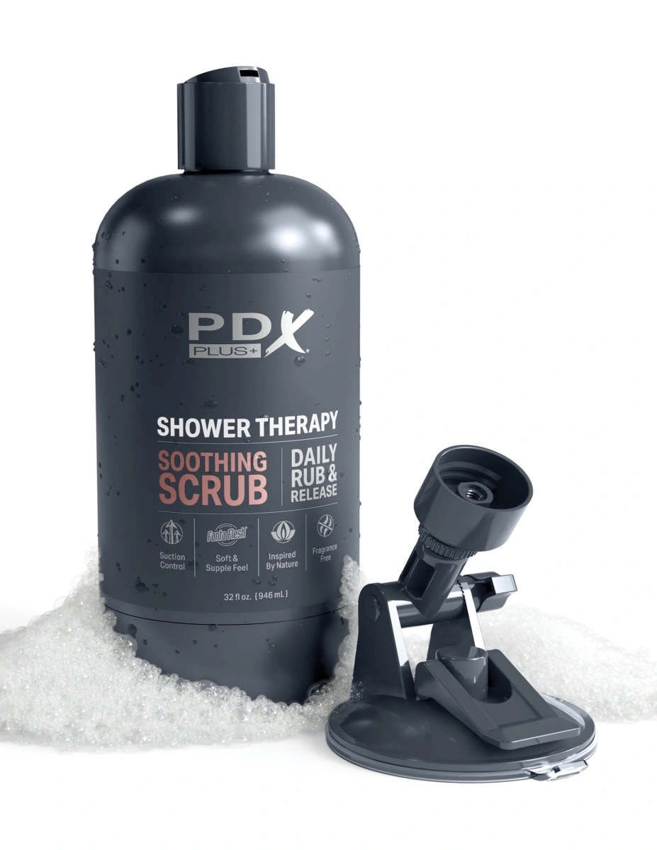 Masturbator Shower Therapy Soothing Scrub, Fanta Flesh, Maro, 20.7 cm