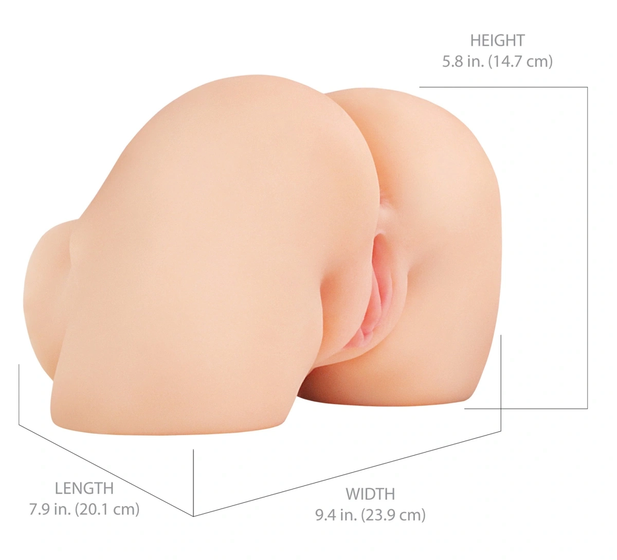Mega Masturbator Shake That Ass Vibrating, 2,7 kg