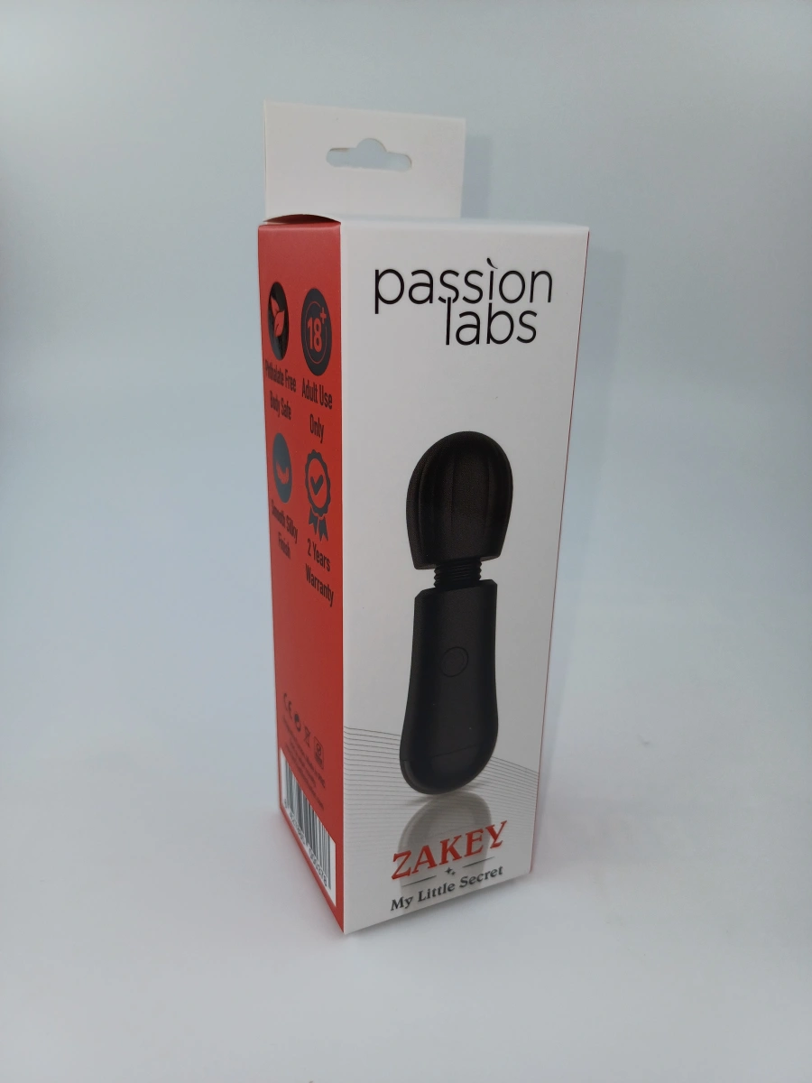 Vibrator Mini Wand Zakey 10 Moduri Vibratii Silicon Negru Passion Labs, My Little Secret