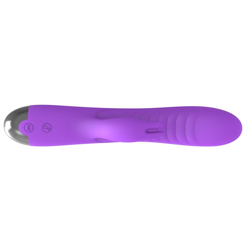 Vibrator Daisy, 10 Moduri Vibratii, Triggering, Silicon, USB, Mov, 21 cm, Mokko Toys, Good Vibes