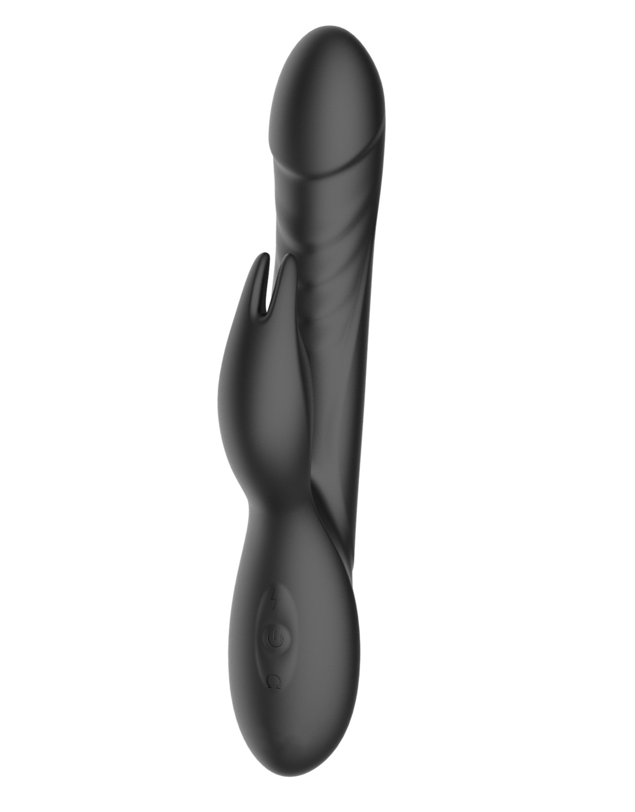 Vibrator Iepuras Yasmin, 3+7 Moduri Stimulatoare, Silicon, USB, Negru, 22.5 cm, Guilty Toys, Glamour