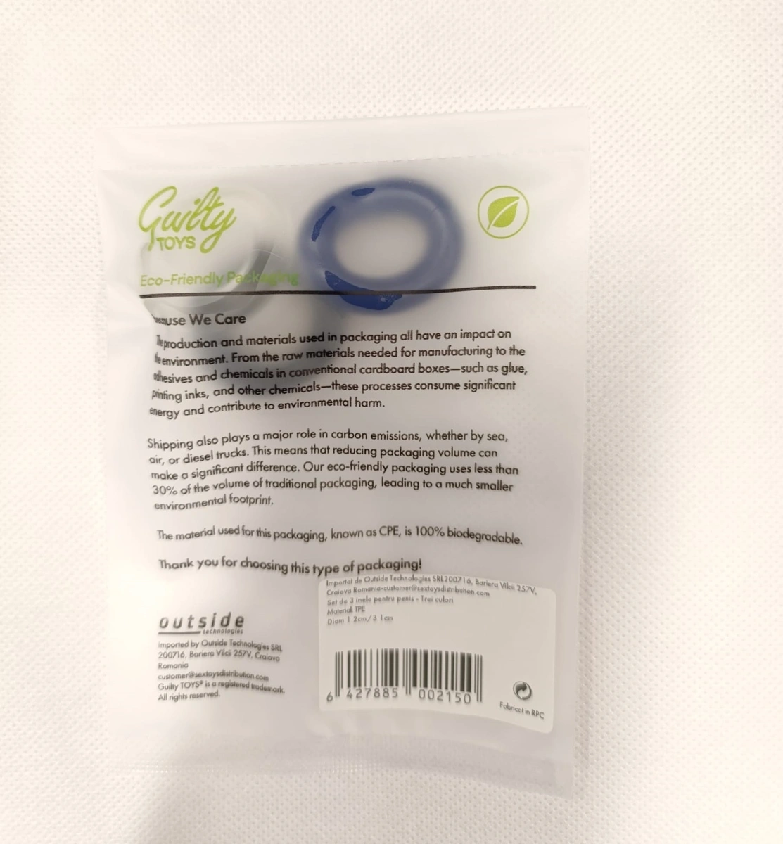 Set Inele Erectie Triple Donuts Cockring Kit, Guilty Toys