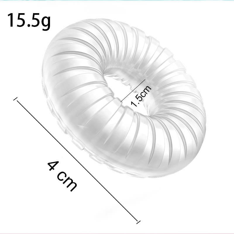 Inel Penis Be Strong no.1, TPE, Transparent, Guilty Toys