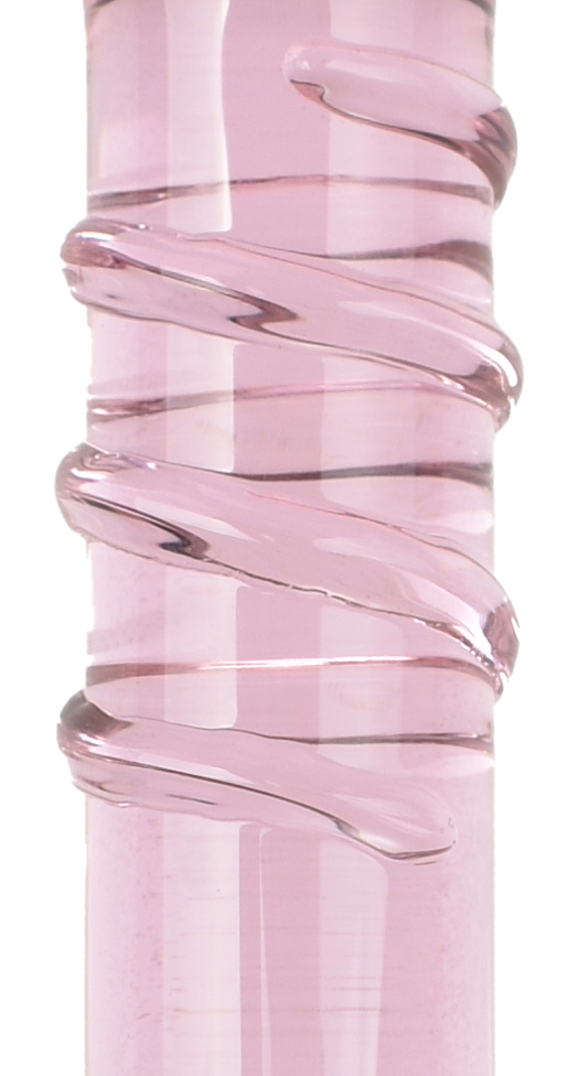 Dildo Double Pink, Sticla Premium, Roz, 19.3 cm, Passion Labs, Glass Series