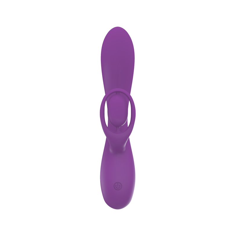Vibrator Iepuras Dahlia, 10 Moduri Vibratii, Silicon Lichid, USB, Violet, 19.5 cm, Mokko Toys, Velvet Obsession