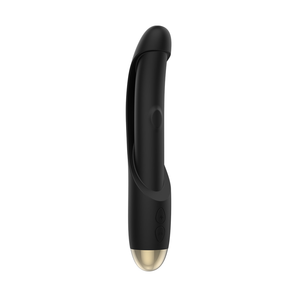 Vibrator Twilight, Vibrating&Patting, 10+10 Moduri Stimulatoare, USB Magnetic, Silicon, Negru, 21 cm, Guilty Toys, Glamour