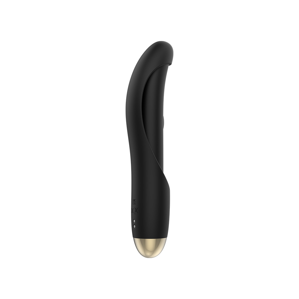 Vibrator Twilight, Vibrating&Patting, 10+10 Moduri Stimulatoare, USB Magnetic, Silicon, Negru, 21 cm, Guilty Toys, Glamour