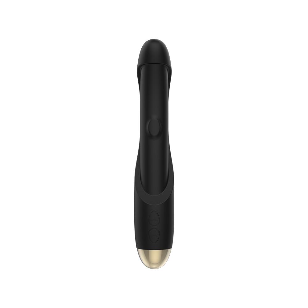 Vibrator Twilight, Vibrating&Patting, 10+10 Moduri Stimulatoare, USB Magnetic, Silicon, Negru, 21 cm, Guilty Toys, Glamour