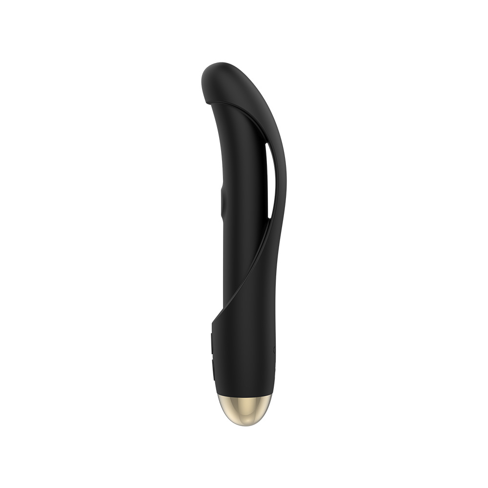 Vibrator Twilight, Vibrating&Patting, 10+10 Moduri Stimulatoare, USB Magnetic, Silicon, Negru, 21 cm, Guilty Toys, Glamour