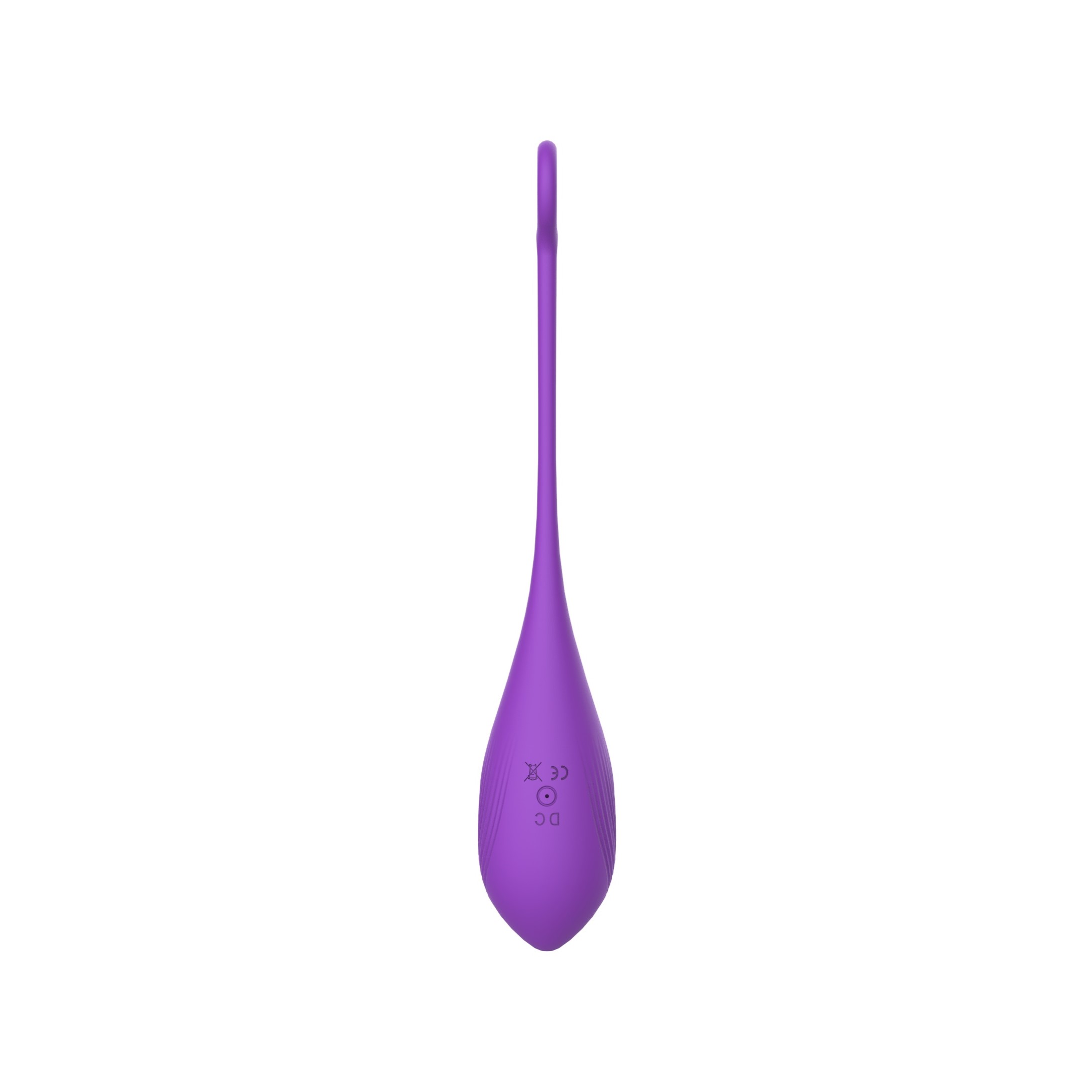 Ou Vibrator Belle Love Egg, 10 Moduri Vibratii, Remote Control, Silicon, USB, Violet, 20.4 cm, Mokko Toys, Velvet Obsession