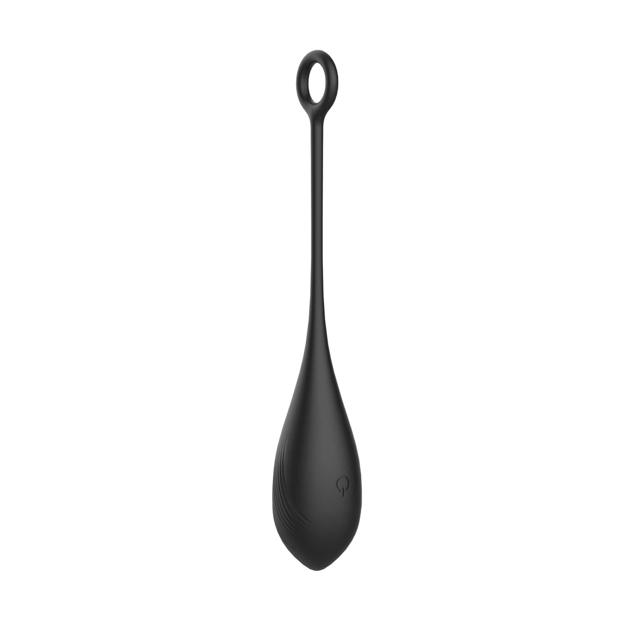 Ou Vibrator Belle Love Egg, 10 Moduri Vibratii, Remote Control, Silicon, USB, Negru, 20.4 cm, Mokko Toys, Velvet Obsession