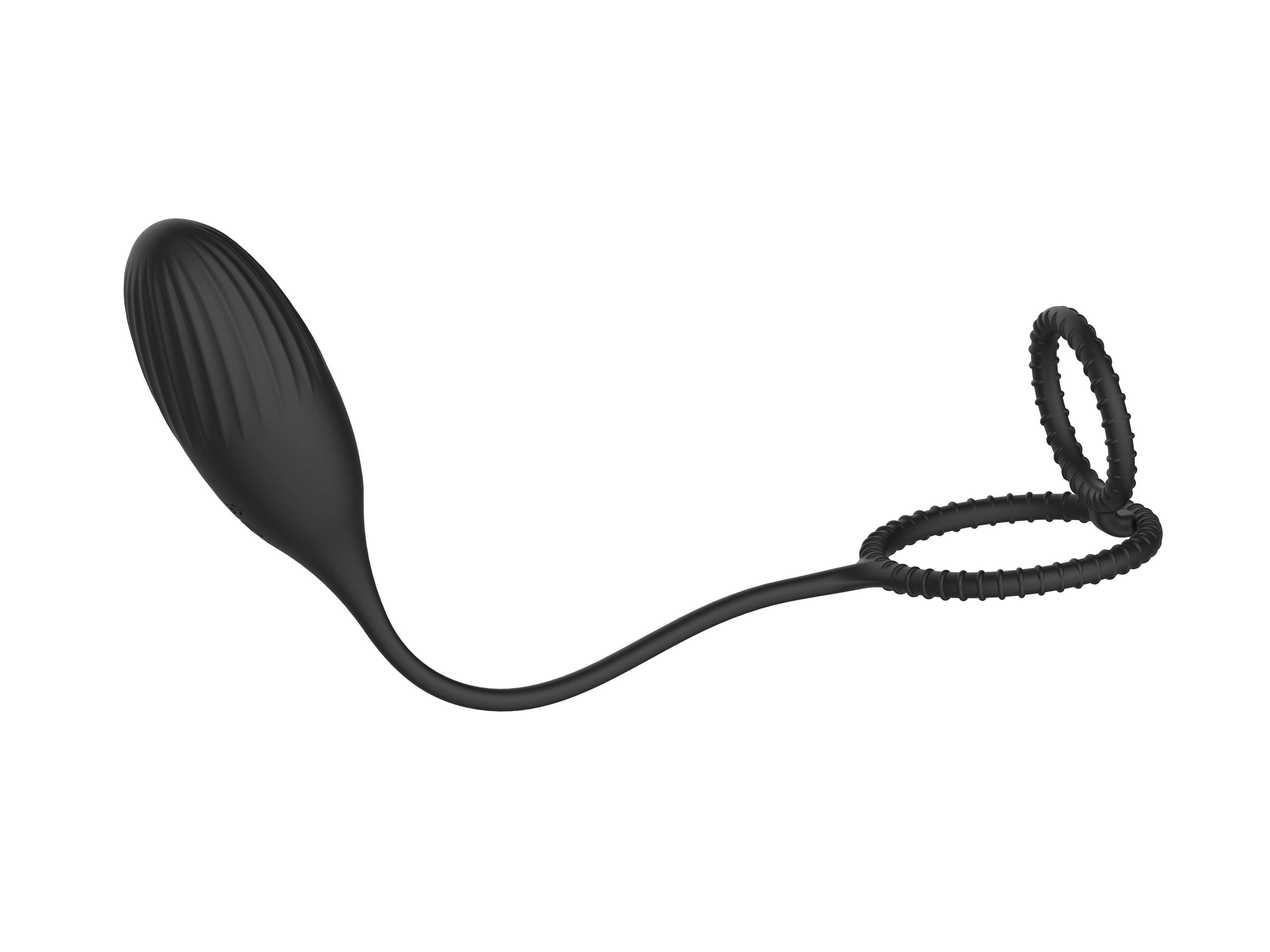 Ou Vibrator Elia Love Egg, 10 Moduri Vibratii, Remote Control, Silicon, USB, Negru, 21.4 cm, Mokko Toys, Velvet Obsession