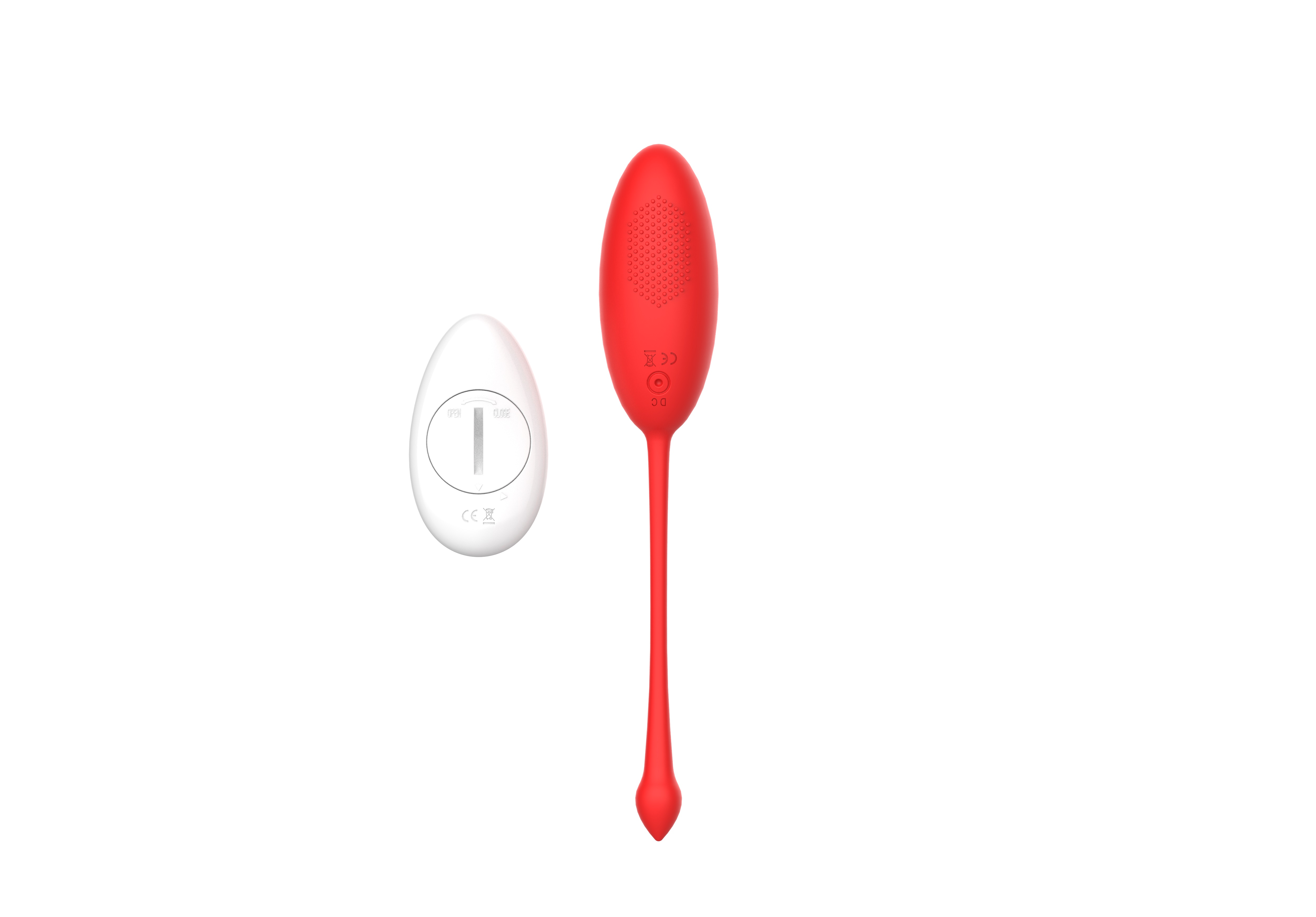 Ou Vibrator Kate Remote Control 10 Moduri Vibratii Silicon USB Rosu Passion Labs, Sensations