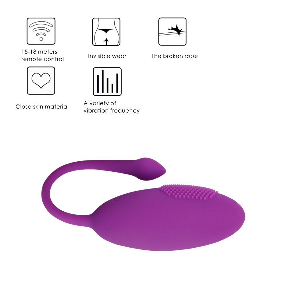 Ou Vibrator Kate, Remote Control, 10 Moduri Vibratii, Silicon, USB, Mov, Passion Labs