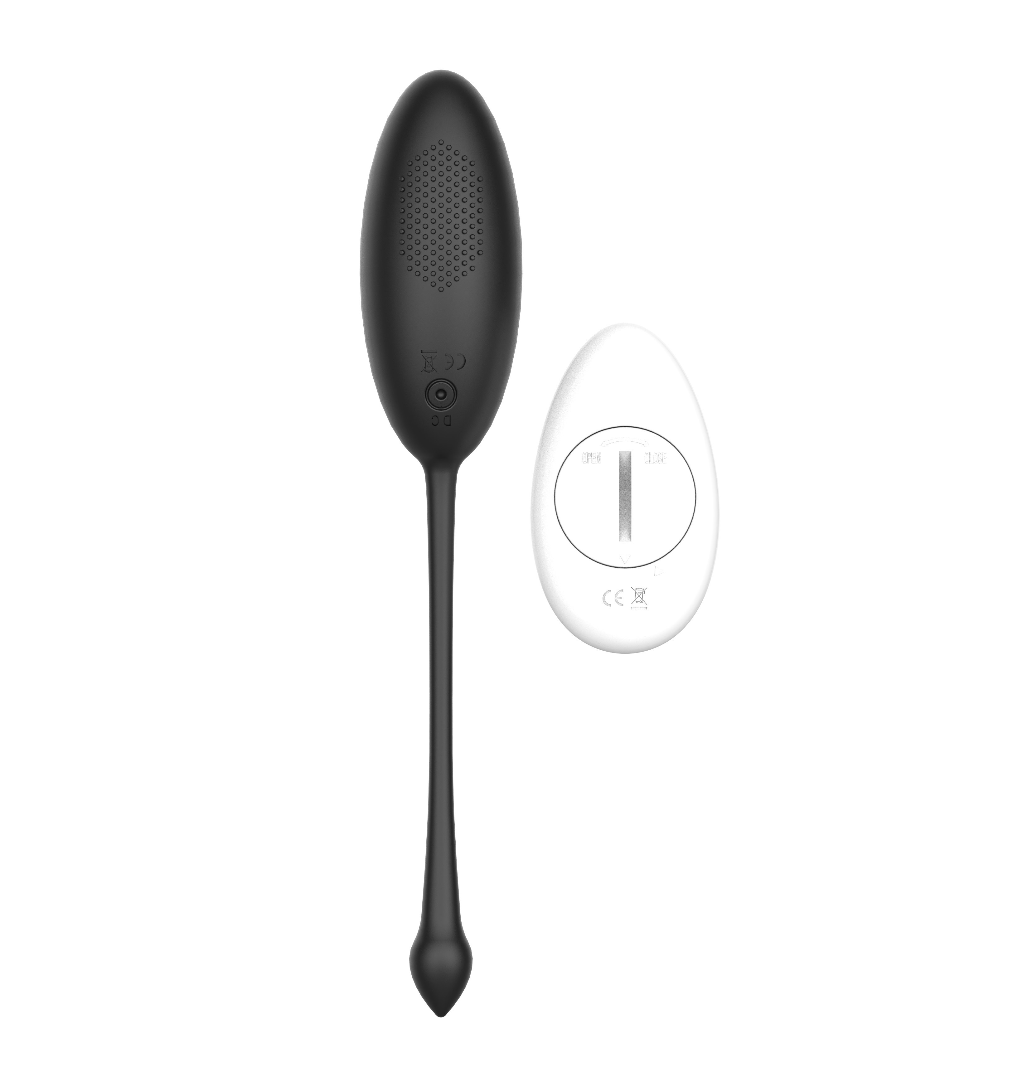 Ou Vibrator Kate Remote Control 10 Moduri Vibratii Silicon USB Negru Passion Labs, Sensations