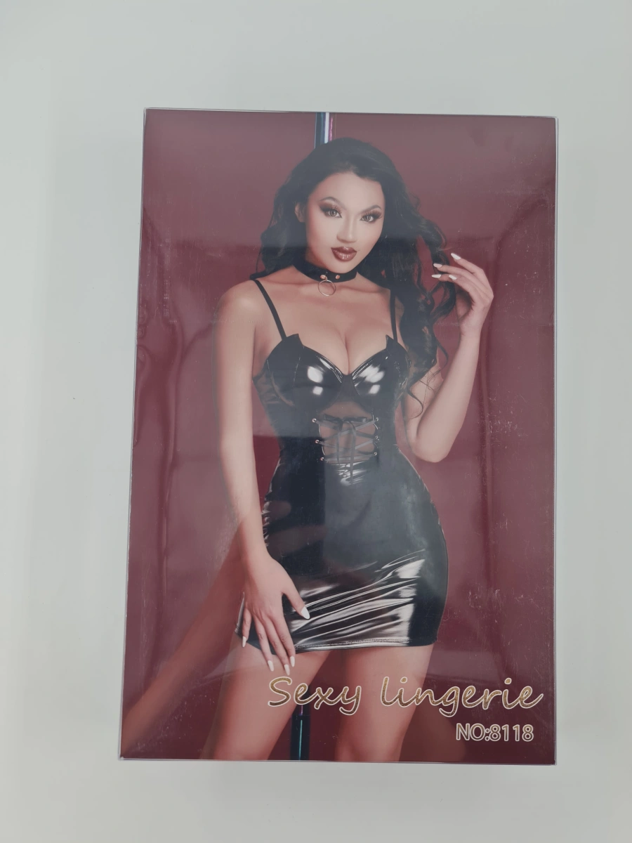 Rochie Wetlook Kiera, Negru, S/M