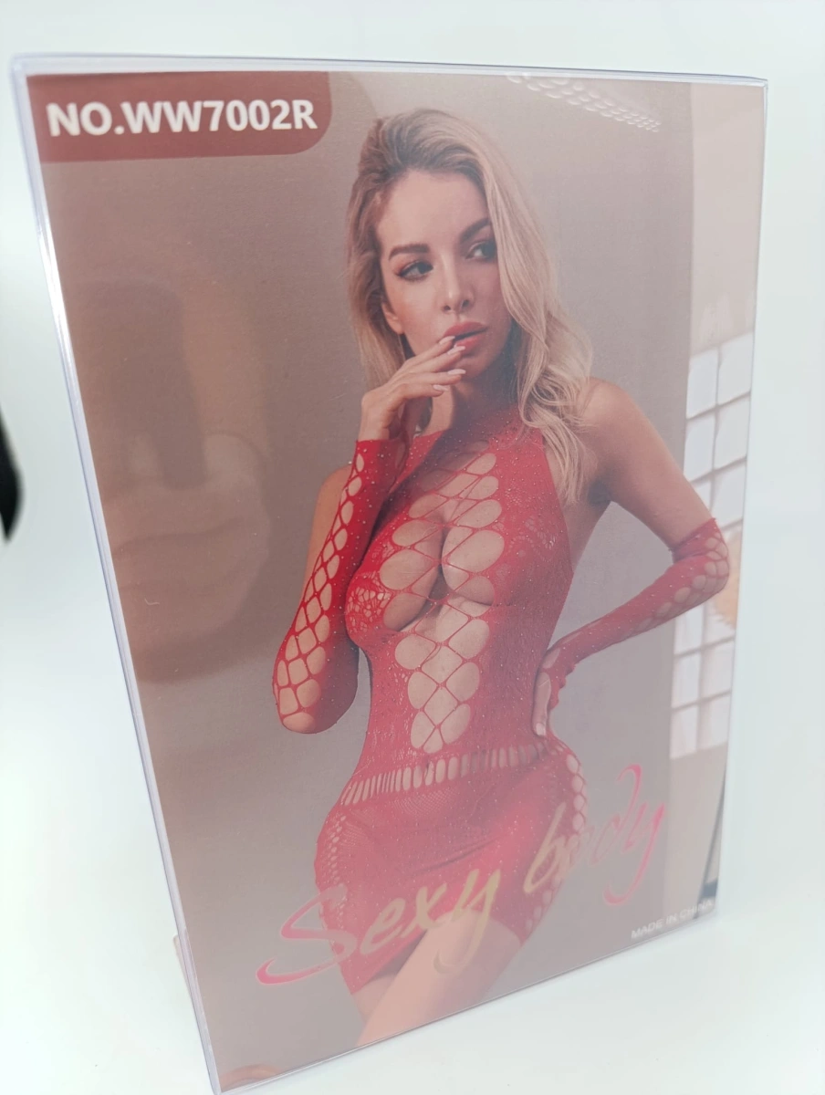 Rochie Sexy Diamond Glow, Rosu, S/M