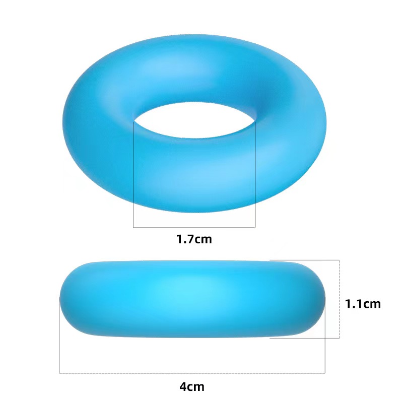 Inel Penis Aquatic Ring Small, Silicon, Albastru, Mokko Toys, Simply Fun