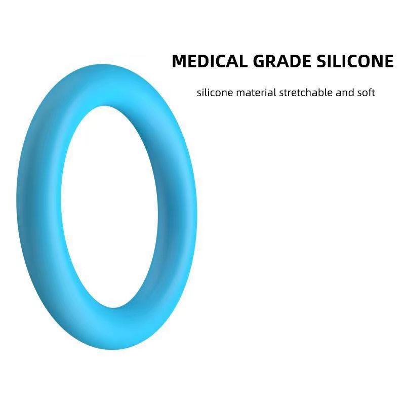 Inel Penis Slim Aquatic Ring, Silicon, Albastru, Mokko Toys, Simply Fun