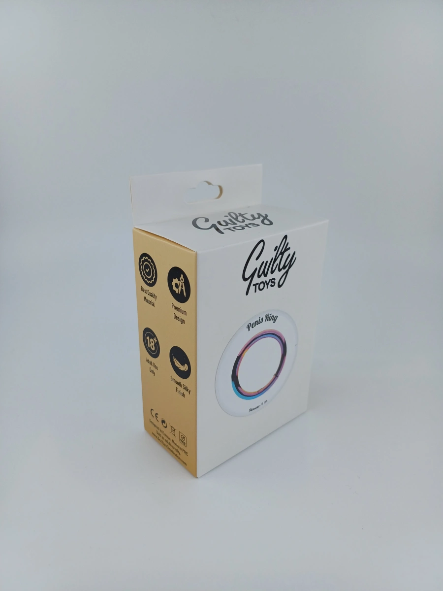 Inel Penis Metalic Rainbow, Guilty Toys