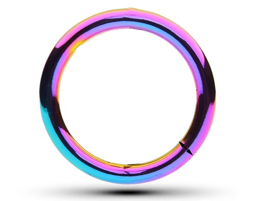 Inel Penis Metalic Rainbow, Guilty Toys