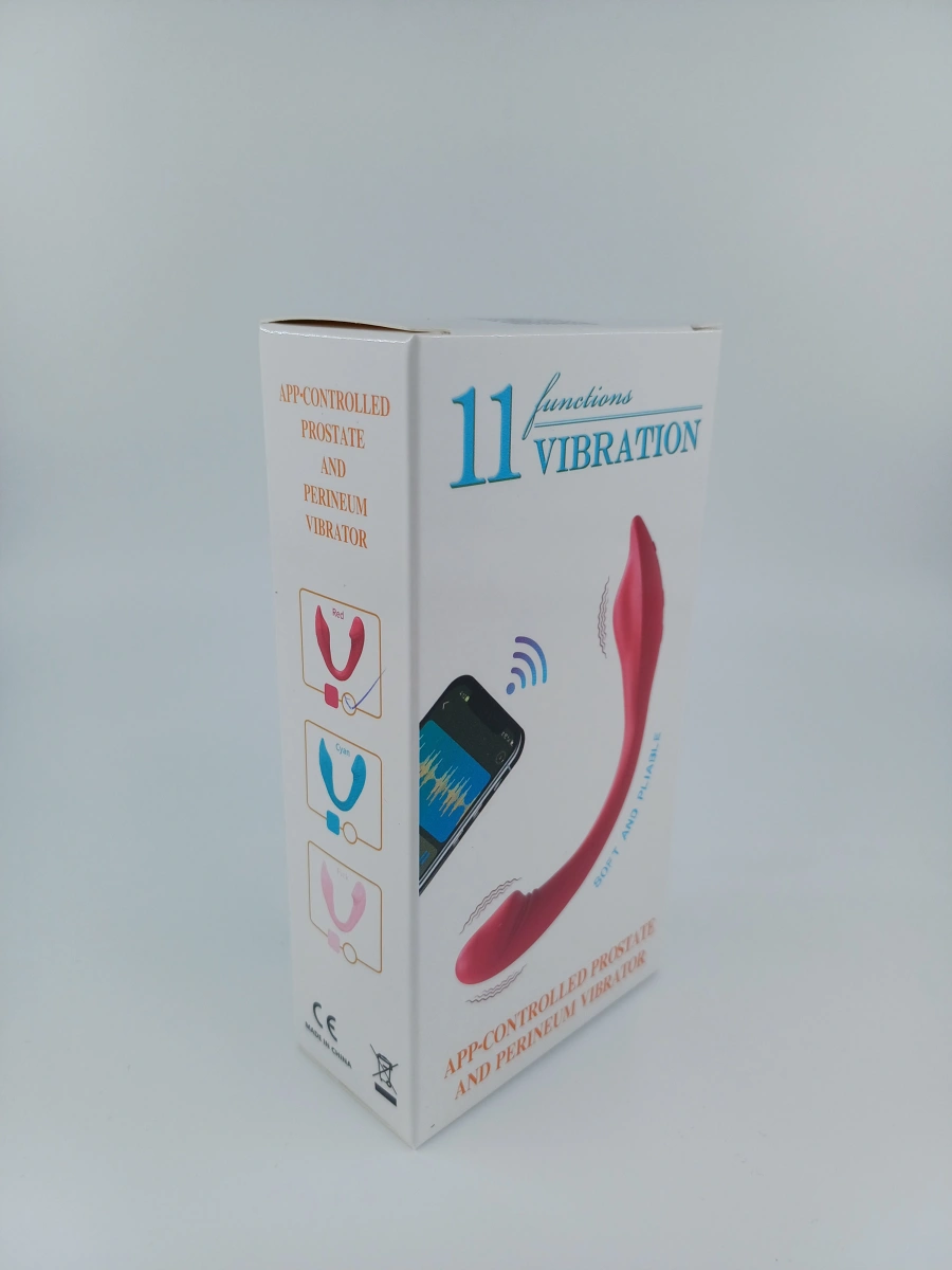 Stimulator Flexi, Bluetooth Control, Free App, Silicon, USB, Rosu, 20 cm