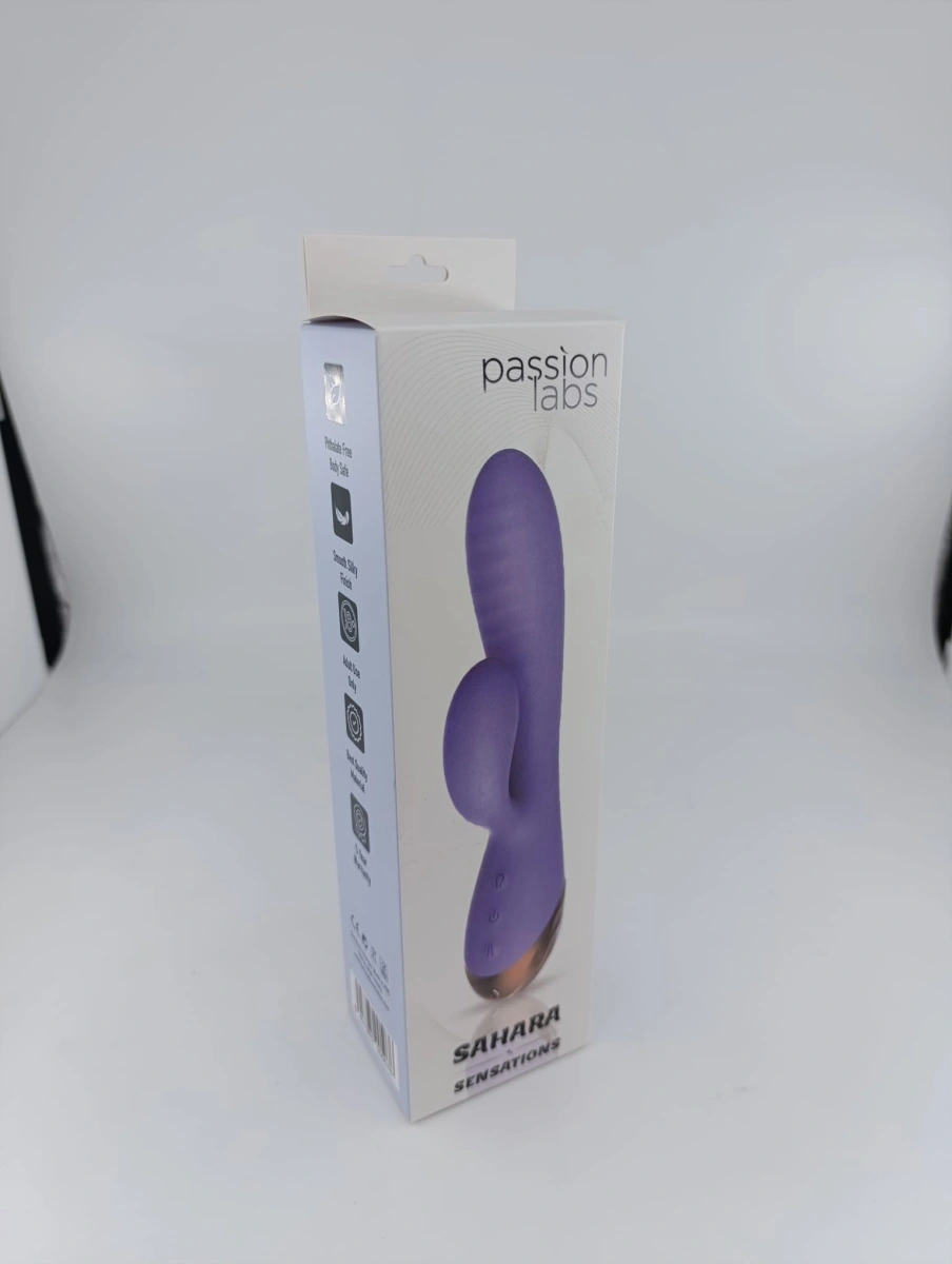 Vibrator Iepuras Inflatable Sahara, 10 Moduri Vibratii, Silicon, USB Magnetic, Mov, 19.5 cm, Passion Labs, Sensations