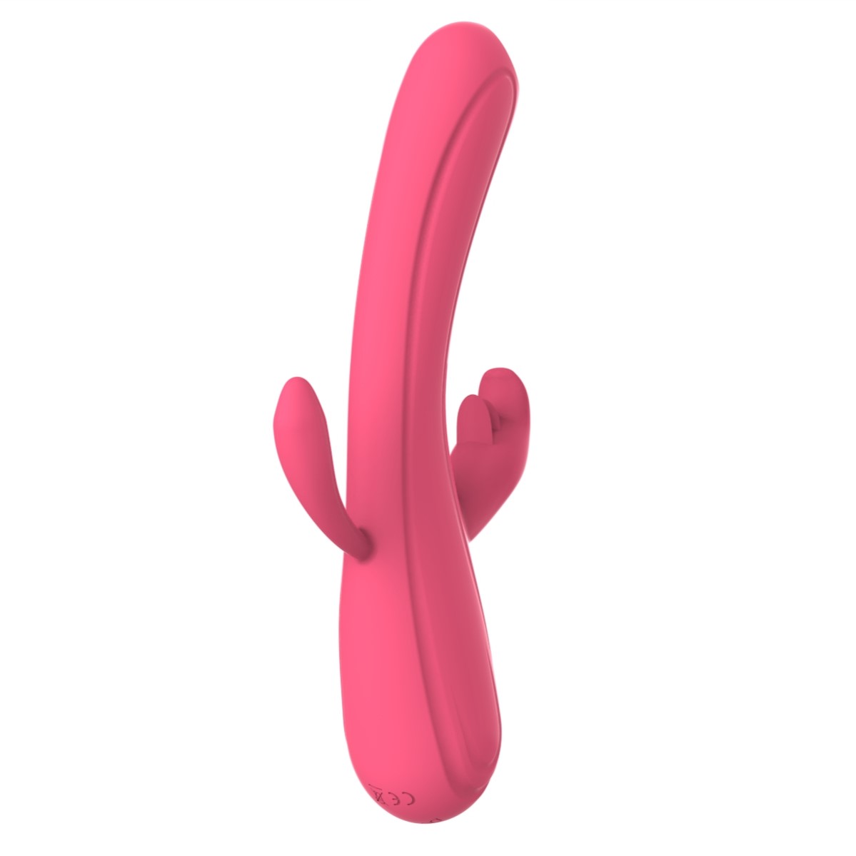 Vibrator Iepuras Leila, Vibrating&Licking, Silicon, USB, Roz, 22 cm, Mokko Toys, Good Vibes