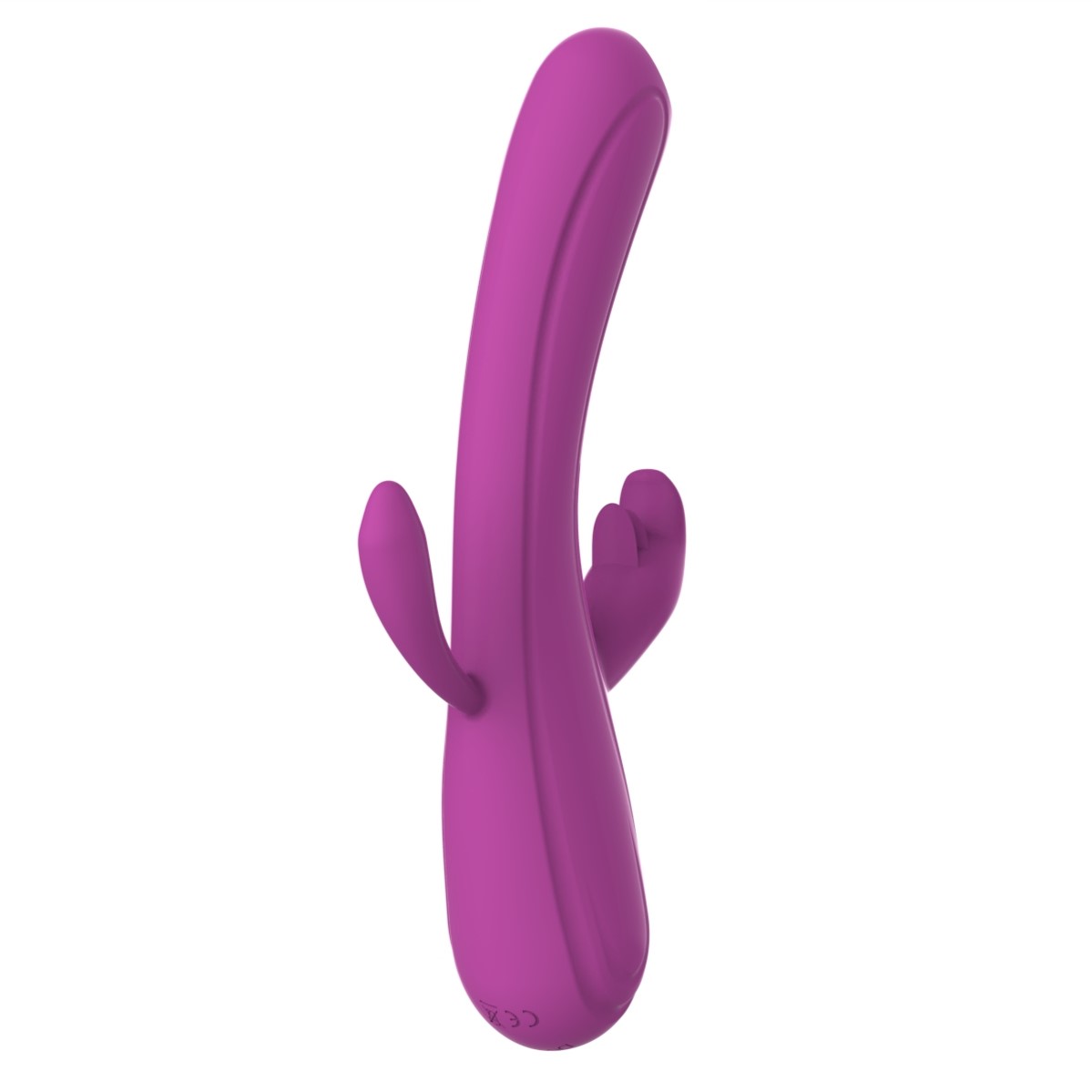 Vibrator Iepuras Leila, Vibrating&Licking, Silicon, USB, Mov, 22 cm, Mokko Toys, Good Vibes