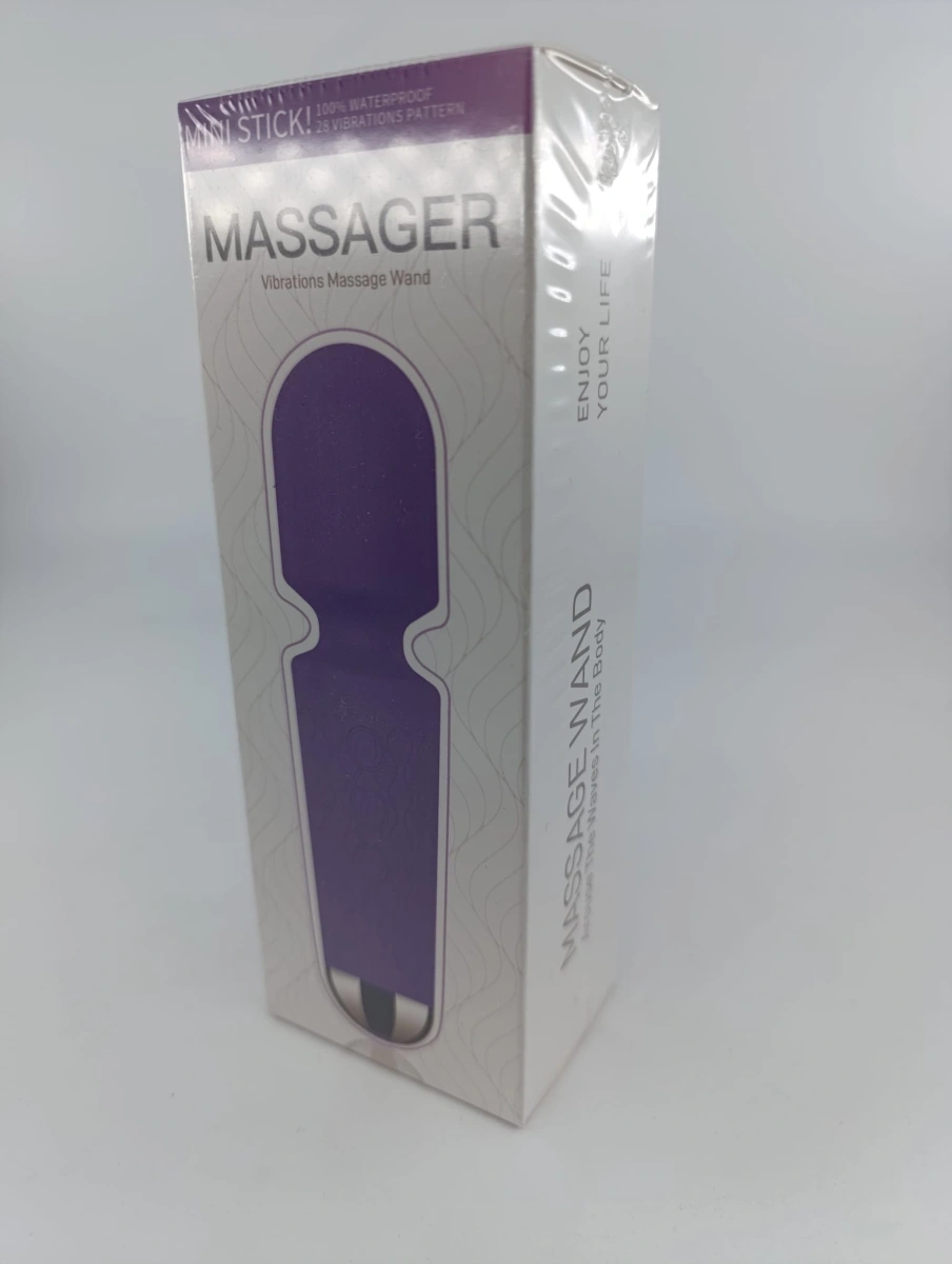 Vibrator Masaj Luna Small 20 Moduri Vibratii+8 Intensitati de Viteza, USB, Silicon, Mov, 15 cm
