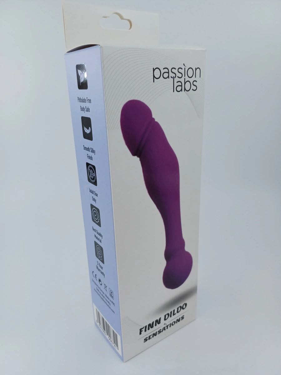 Dildo Dublu Finn, Silicon, Mov, 18 cm, Passion Labs, Sensations