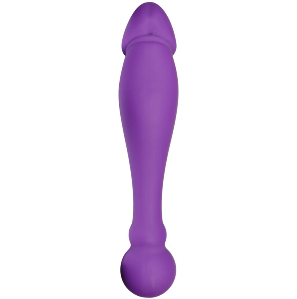 Dildo Dublu Finn, Silicon, Mov, 18 cm, Passion Labs, Sensations