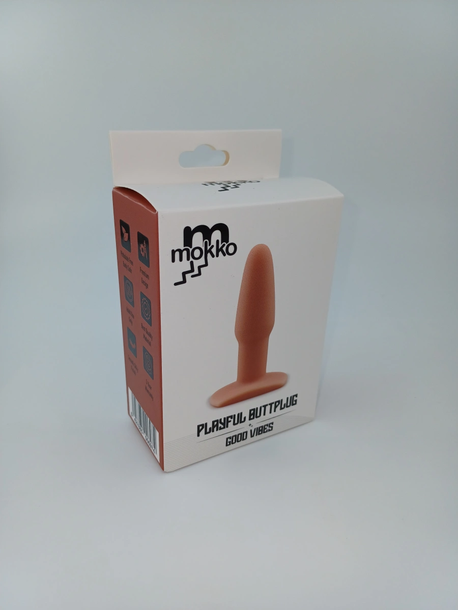 Dop Anal Playful Buttplug, Silicon, Natural, 11 cm, Mokko Toys, Goods Vibes