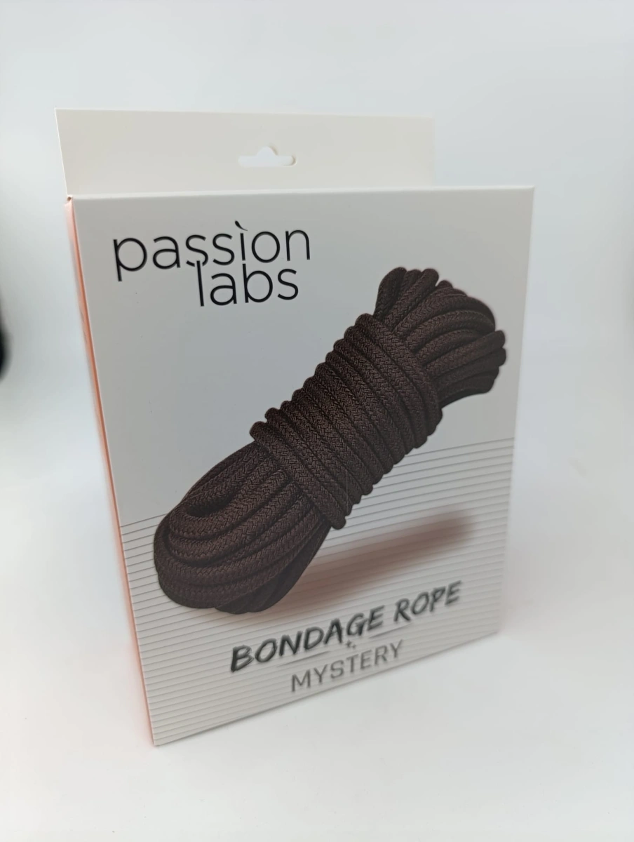 Sfoara Bondage Rope 10 m, Negru, Passion Labs