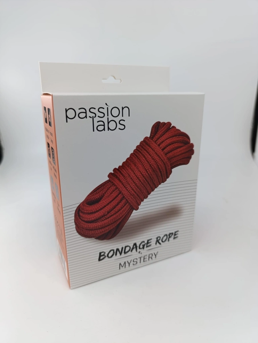 Sfoara Bondage Rope 10 m, Rosu, Passion Labs
