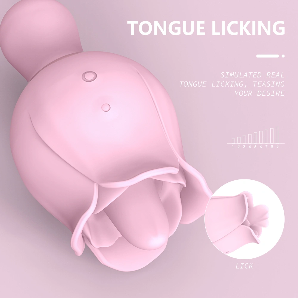 Vibrator Bloom,18 Moduri Stimulatoare, Silicon, USB, Roz, 10.9 cm, Passion Labs