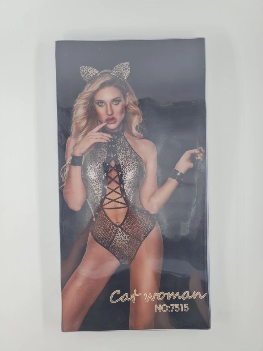 Costum Sexy Cat Woman Animal Print S/M
