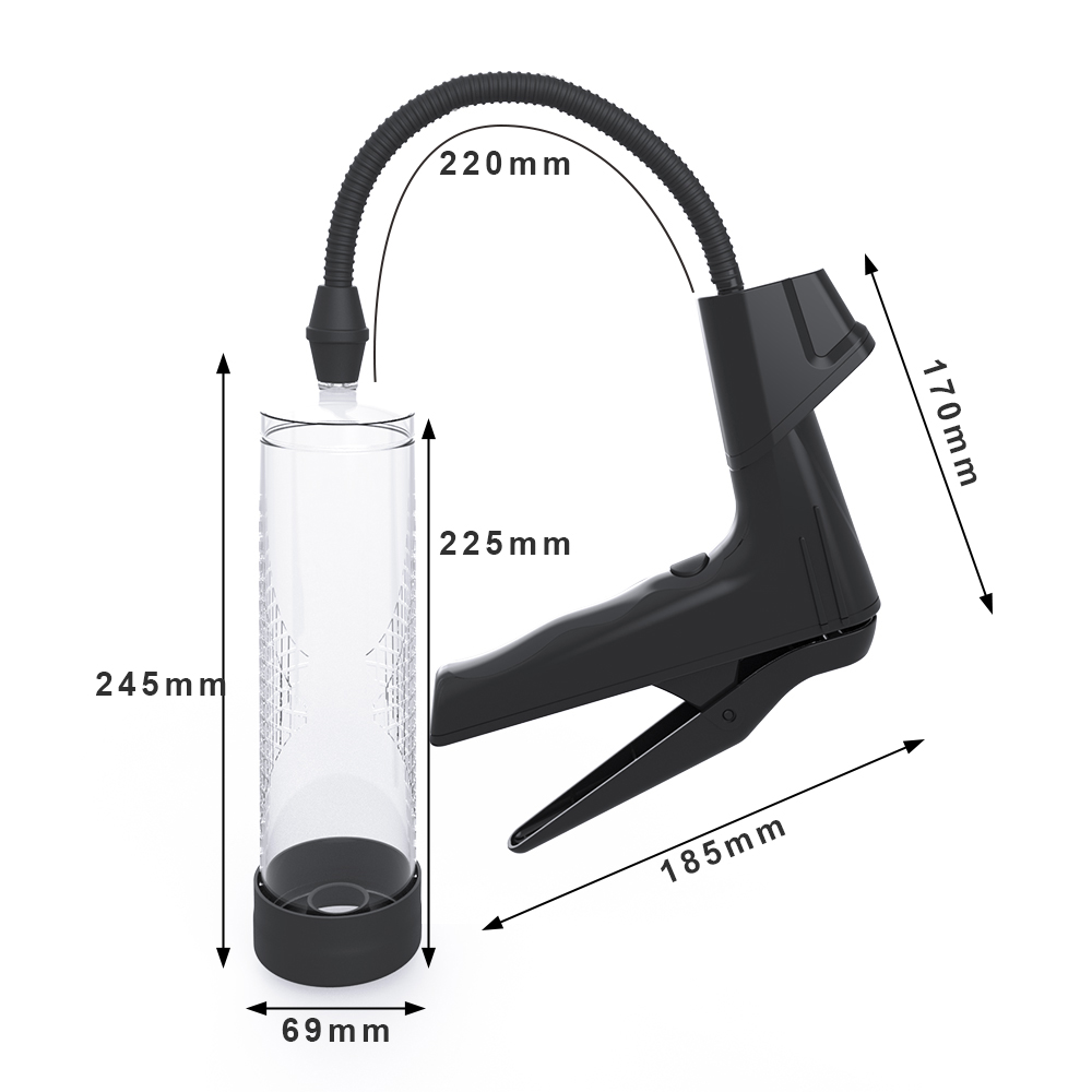 Pompa pentru Marirea Penisului Air Gun, Afisaj LCD