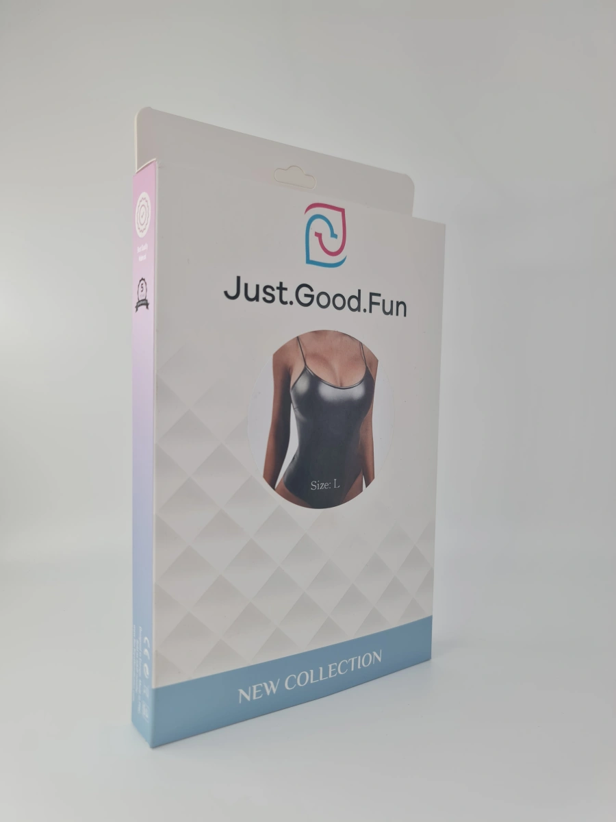 Body Fetish Touch, Wetlook, Negru, L, JGF Lingerie