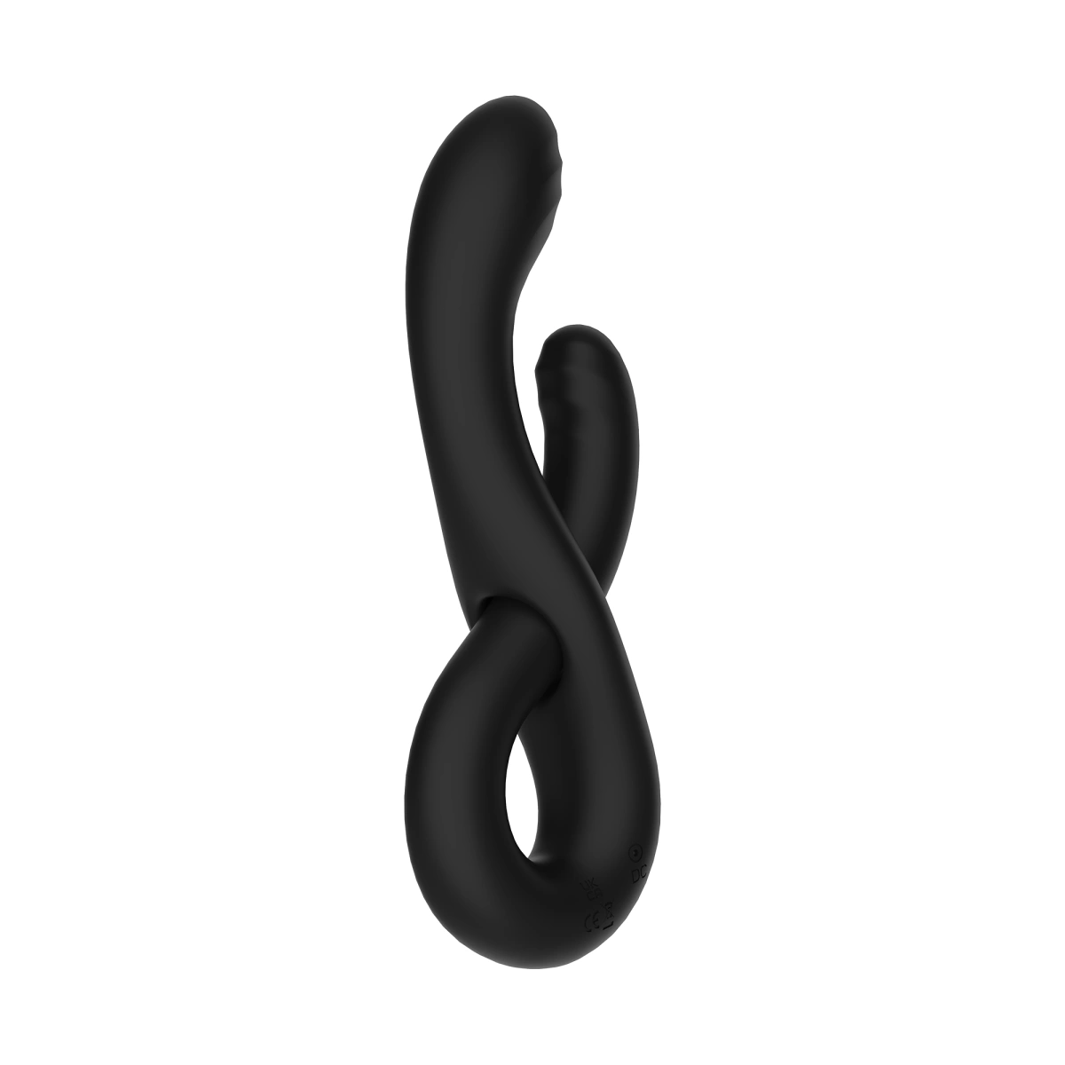 Vibrator Rue Multi-Shape, 10 Moduri Vibratii, Silicon, USB, Negru, 22.2 cm, Mokko Toys, Velvet Obsession