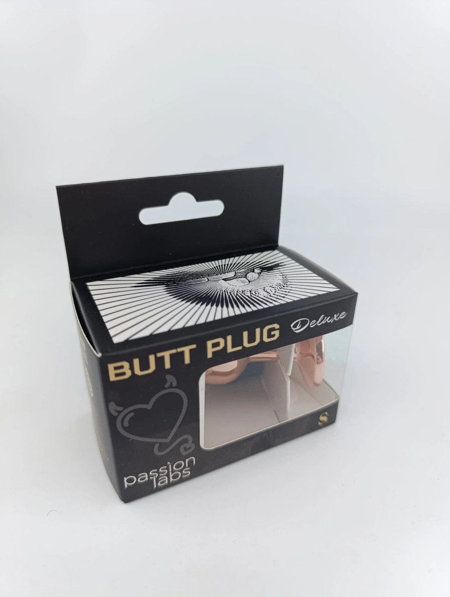 Dop Anal Metallic Buttplug, Small, Auriu/Portocaliu, Passion Labs