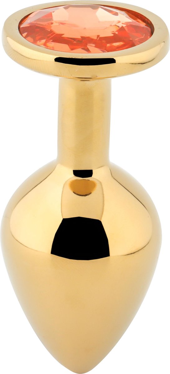 Dop Anal Metallic Buttplug, Small, Auriu/Portocaliu, Passion Labs
