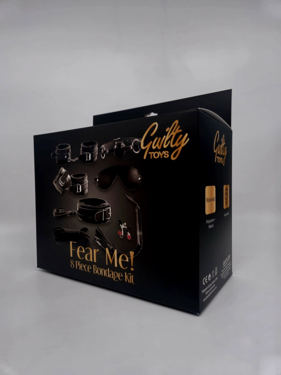 Set BDSM 8 Piese Fear Me!, Negru, Guilty Toys