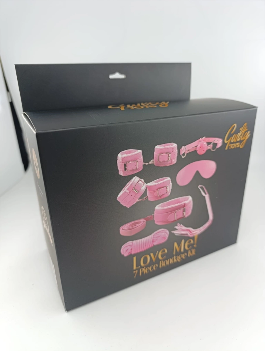 Set BDSM 7 Piese Love Me!, Pink, Guilty Toys