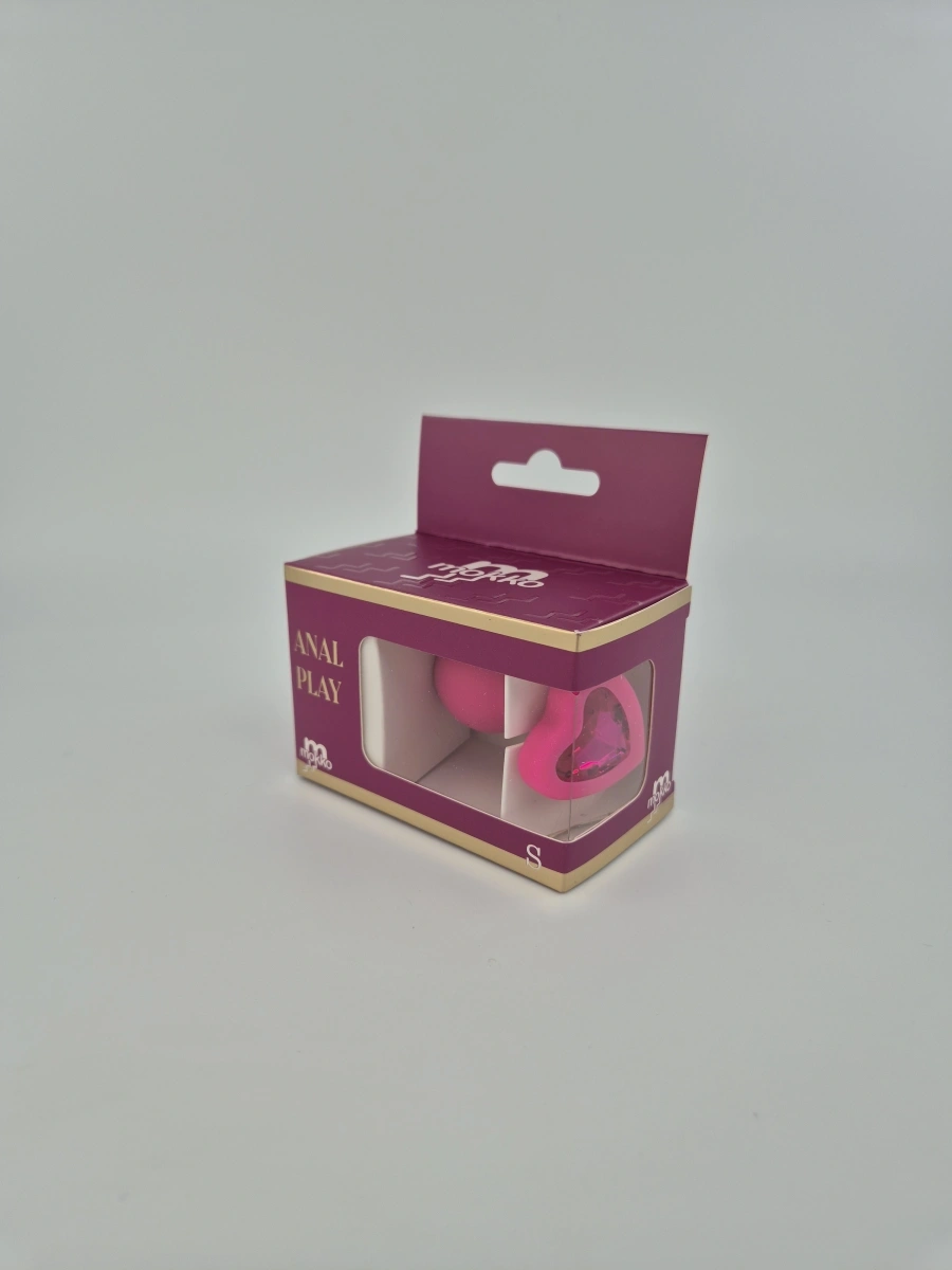Dop Anal Brighty, Small, Silicon, Roz/Roz, Mokko Toys