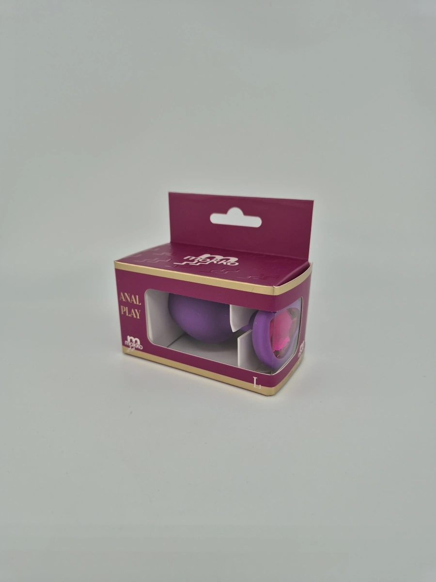 Dop Anal Brighty, Large, Silicon, Mov/Pink, Mokko Toys