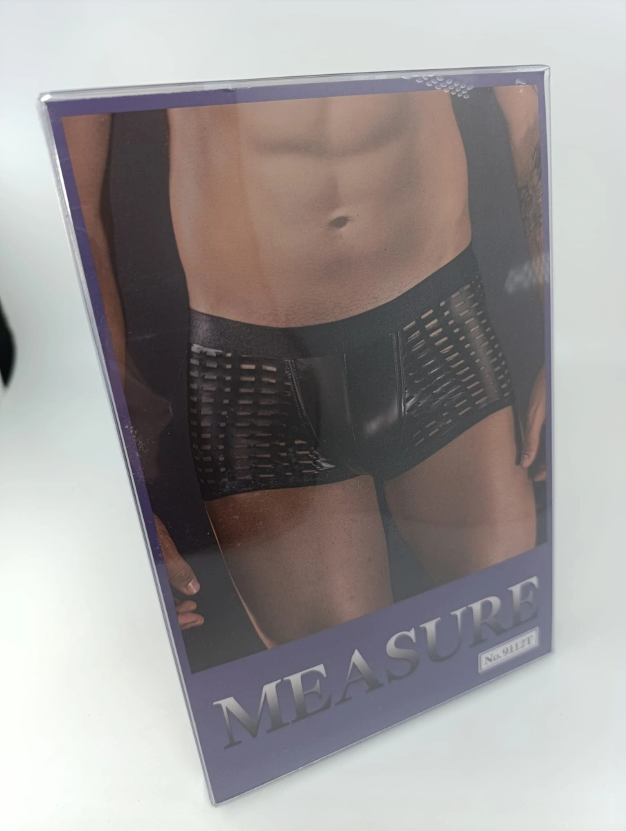 Boxeri Barbati Model Perforat, Negru, S/M